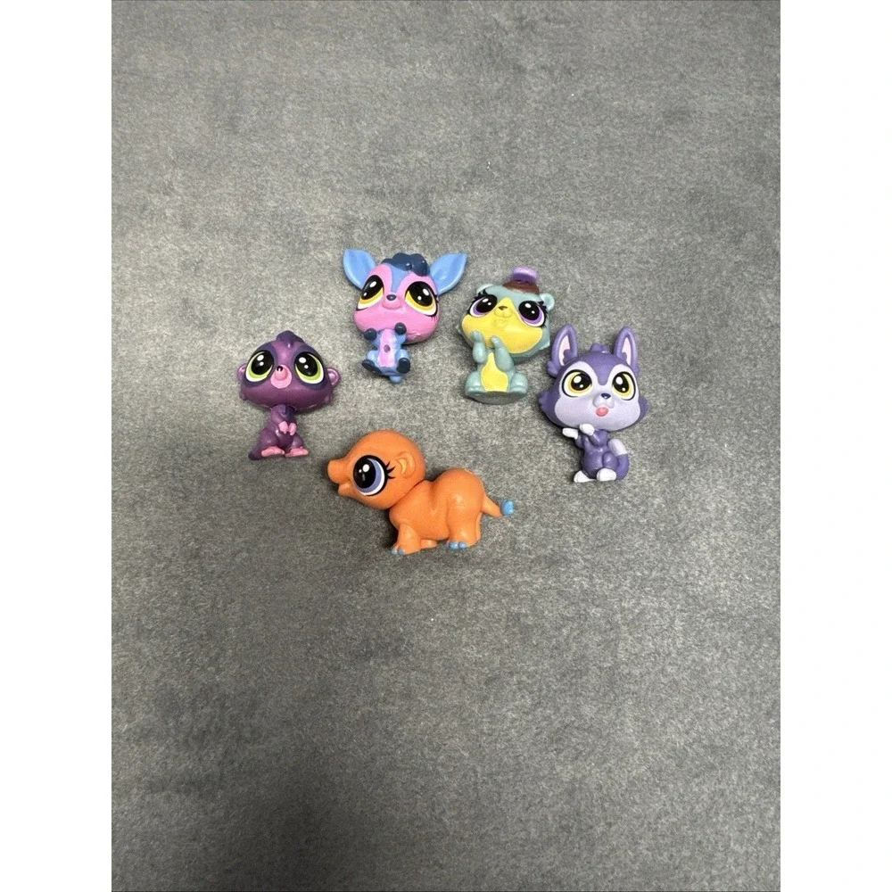 Littlest Pet Shop LPS Teensie Figure Lot 5 Mini Pets